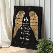Load image into Gallery viewer, Psalm 91:4 He Will Cover You With His Feathers Sign II
