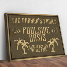 Load image into Gallery viewer, Family Swimming Pool Oasis Sign