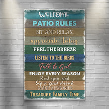 Load image into Gallery viewer, Patio Rules Sign