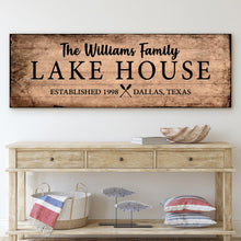 Load image into Gallery viewer, Family Lake House Sign VI