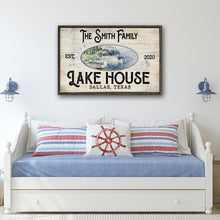 Load image into Gallery viewer, Family Lake House View Sign