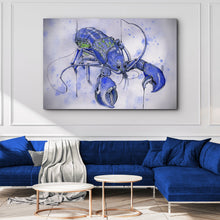Load image into Gallery viewer, Lobster Watercolor Painting Canvas Wall Art VI