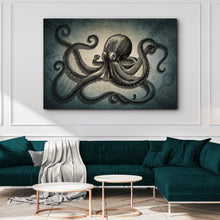 Load image into Gallery viewer, Octopus Coastal Canvas Wall Art
