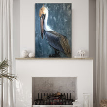 Load image into Gallery viewer, Pelican Painting "The Fish Catcher" Canvas Wall Art II