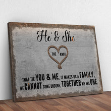 Load image into Gallery viewer, He And She You And Me Together Sign