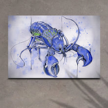 Load image into Gallery viewer, Lobster Watercolor Painting Canvas Wall Art VI