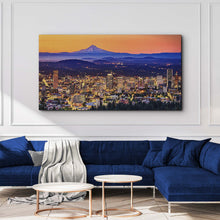Load image into Gallery viewer, Portland Oregon Skyline Canvas Wall Art
