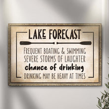 Load image into Gallery viewer, Lake Forecast Sign