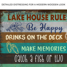 Load image into Gallery viewer, Lake House Rules Sign III