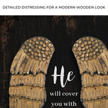 Load image into Gallery viewer, Psalm 91:4 He Will Cover You With His Feathers Sign II