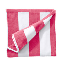 Load image into Gallery viewer, Cotton Velour Cabana Stripe Beach Towel - Novia Collection