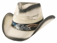 Load image into Gallery viewer, Bullhide Team USA - Straw Cowboy Hat