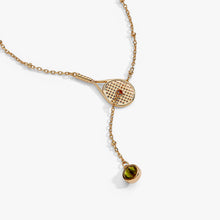 Load image into Gallery viewer, Tennis Racket Y-Necklace