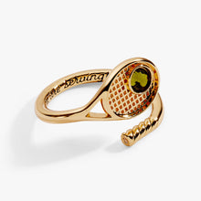 Load image into Gallery viewer, Tennis Racket 'You Are Serving' Wrap Ring