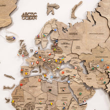 Load image into Gallery viewer, 3D LED Wooden World Map 2.0 Terra