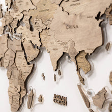Load image into Gallery viewer, 3D LED Wooden World Map 2.0 Terra