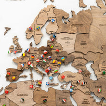 Load image into Gallery viewer, 3D Wooden World Map Terra