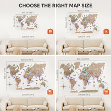 Load image into Gallery viewer, 3D LED Wooden World Map 2.0 Terra