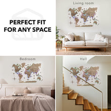 Load image into Gallery viewer, 3D LED Wooden World Map 2.0 Terra