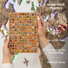 Load image into Gallery viewer, 3D LED Wooden World Map 2.0 Terra