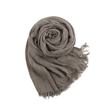Load image into Gallery viewer, Textured Rayon Crinkle Hijab in Solid Hues Breathable Women's Wrap Hijab (MH145)