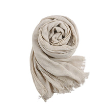 Load image into Gallery viewer, Textured Rayon Crinkle Hijab in Solid Hues Breathable Women's Wrap Hijab (MH145)