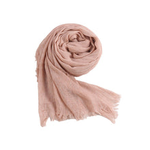 Load image into Gallery viewer, Textured Rayon Crinkle Hijab in Solid Hues Breathable Women's Wrap Hijab (MH145)