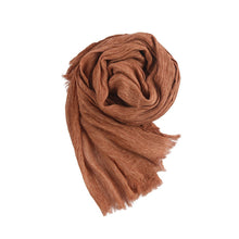 Load image into Gallery viewer, Textured Rayon Crinkle Hijab in Solid Hues Breathable Women's Wrap Hijab (MH145)