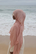 Load image into Gallery viewer, Textured Rayon Crinkle Hijab in Solid Hues Breathable Women's Wrap Hijab (MH145)