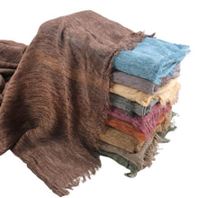 Load image into Gallery viewer, Textured Rayon Crinkle Hijab in Solid Hues Breathable Women's Wrap Hijab (MH145)