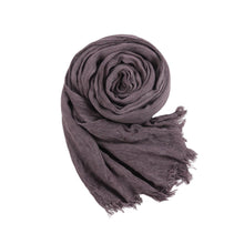 Load image into Gallery viewer, Textured Rayon Crinkle Hijab in Solid Hues Breathable Women's Wrap Hijab (MH145)