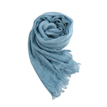 Load image into Gallery viewer, Textured Rayon Crinkle Hijab in Solid Hues Breathable Women's Wrap Hijab (MH145)