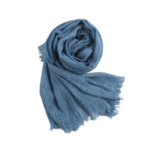 Load image into Gallery viewer, Textured Rayon Crinkle Hijab in Solid Hues Breathable Women's Wrap Hijab (MH145)