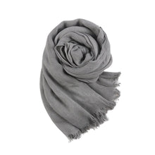 Load image into Gallery viewer, Textured Rayon Crinkle Hijab in Solid Hues Breathable Women's Wrap Hijab (MH145)