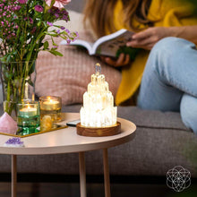 Load image into Gallery viewer, The Clear Quartz Manifestation Tower Lamp