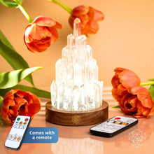 Load image into Gallery viewer, The Clear Quartz Manifestation Tower Lamp