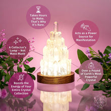 Load image into Gallery viewer, The Clear Quartz Manifestation Tower Lamp