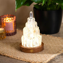 Load image into Gallery viewer, The Clear Quartz Manifestation Tower Lamp