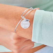 Load image into Gallery viewer, 'The Tassel was Worth the Hassle' Graduation Charm Bangle