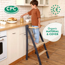 Load image into Gallery viewer, Helper Tower: A Multi-functional Foldable Step Stool for Kids