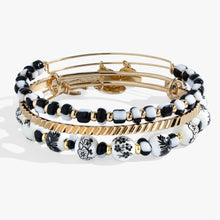 Load image into Gallery viewer, Toile Beaded Bangle Set of 3