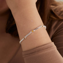 Load image into Gallery viewer, November Birthstone Topaz Curb Chain Bracelet