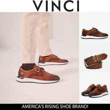 Load image into Gallery viewer, The Torino Tan Leather Men Sneaker