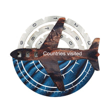 Load image into Gallery viewer, Travel Tracker 3D Colored Wooden World Map - Dune