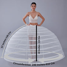 Load image into Gallery viewer, White Petticoat for Costumes and Bridal Gowns, Crinoline