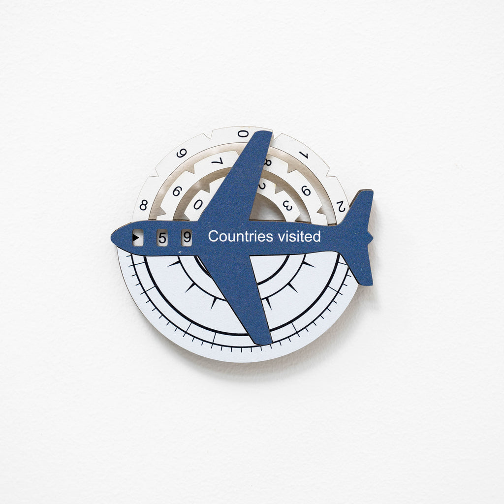 Travel Tracker 3D Wooden World Map
