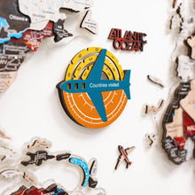 Load image into Gallery viewer, Travel Tracker 3D Colored Wooden World Map - Indie
