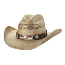 Load image into Gallery viewer, Bullhide Trailblazer - Bangora Straw Cowboy Hat