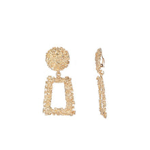 Load image into Gallery viewer, Trapezoid Dangle Earrings with Carved Texture (MAC322)