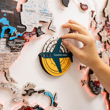 Load image into Gallery viewer, Travel Tracker 3D Colored Wooden World Map - Country
